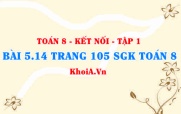 Bài 5.14 trang 105 SGK Toán 8 tập 1 Kết nối tri thức
